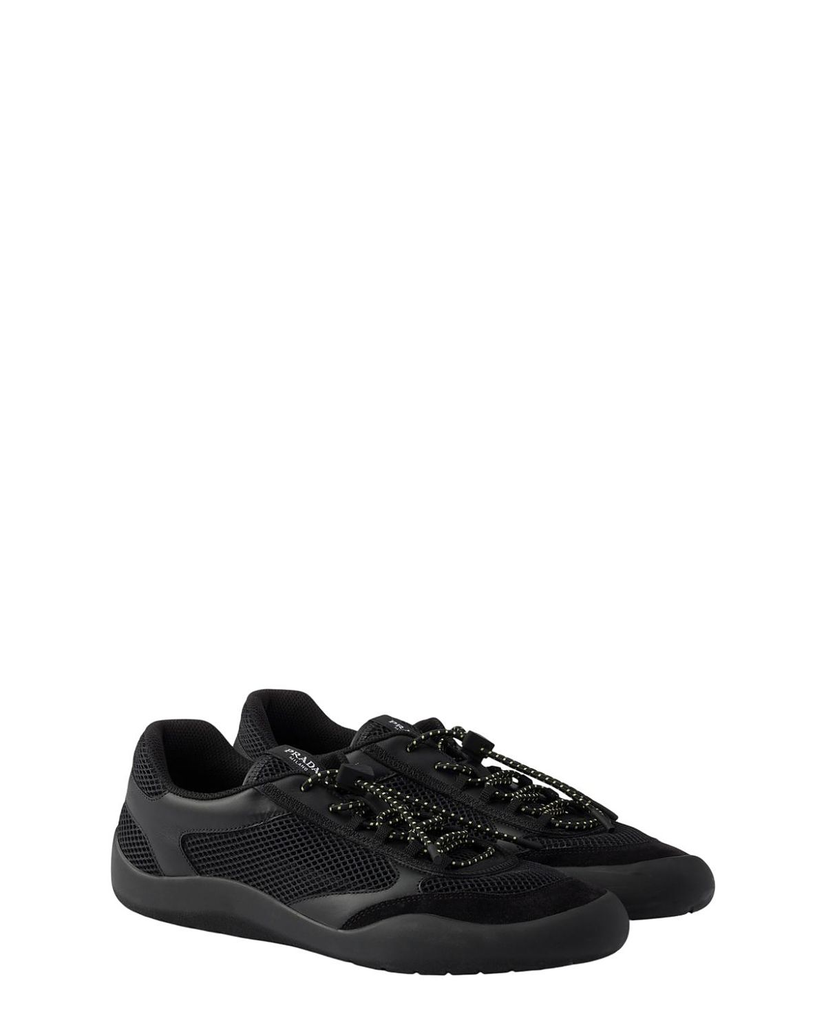 Prada Women's Speedrock Mesh Fabric Sneakers