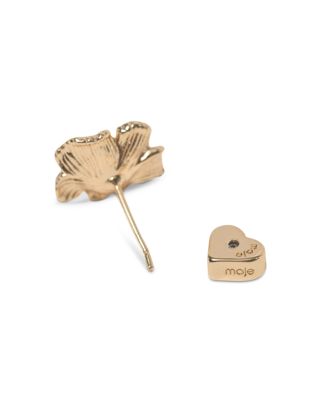 Pav&eacute; Flower Stud Earrings 