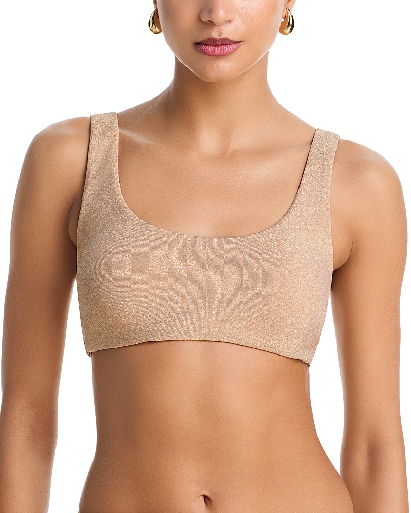 Ramy Brook Metallic Enya Bikini Top