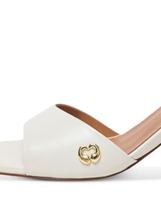 Women's Leather Heeled Mules