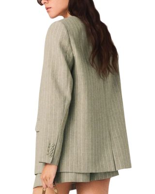 Pinstriped Suit Jacket