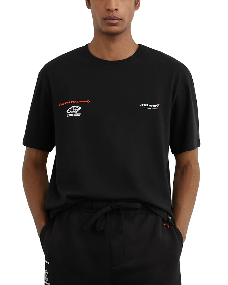 Reiss McLaren Unisex Born Racers Logo Graphic T-Shirt