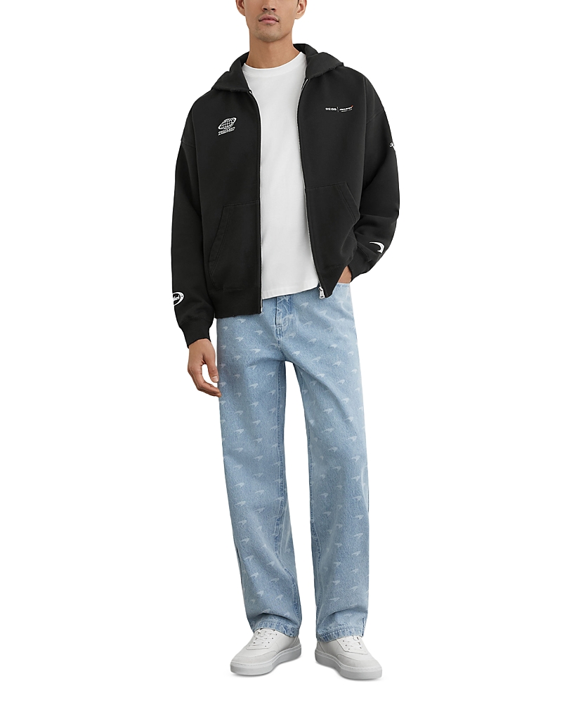 Reiss Motorsport Unisex Zip Through Logo Sweatshirt