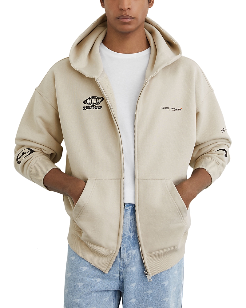 Reiss Motorsport Unisex Zip Through Logo Sweatshirt