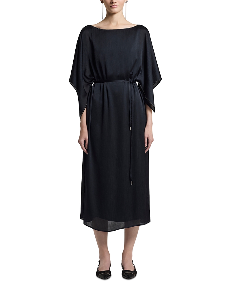 Peserico Boat Neck Midi Dress