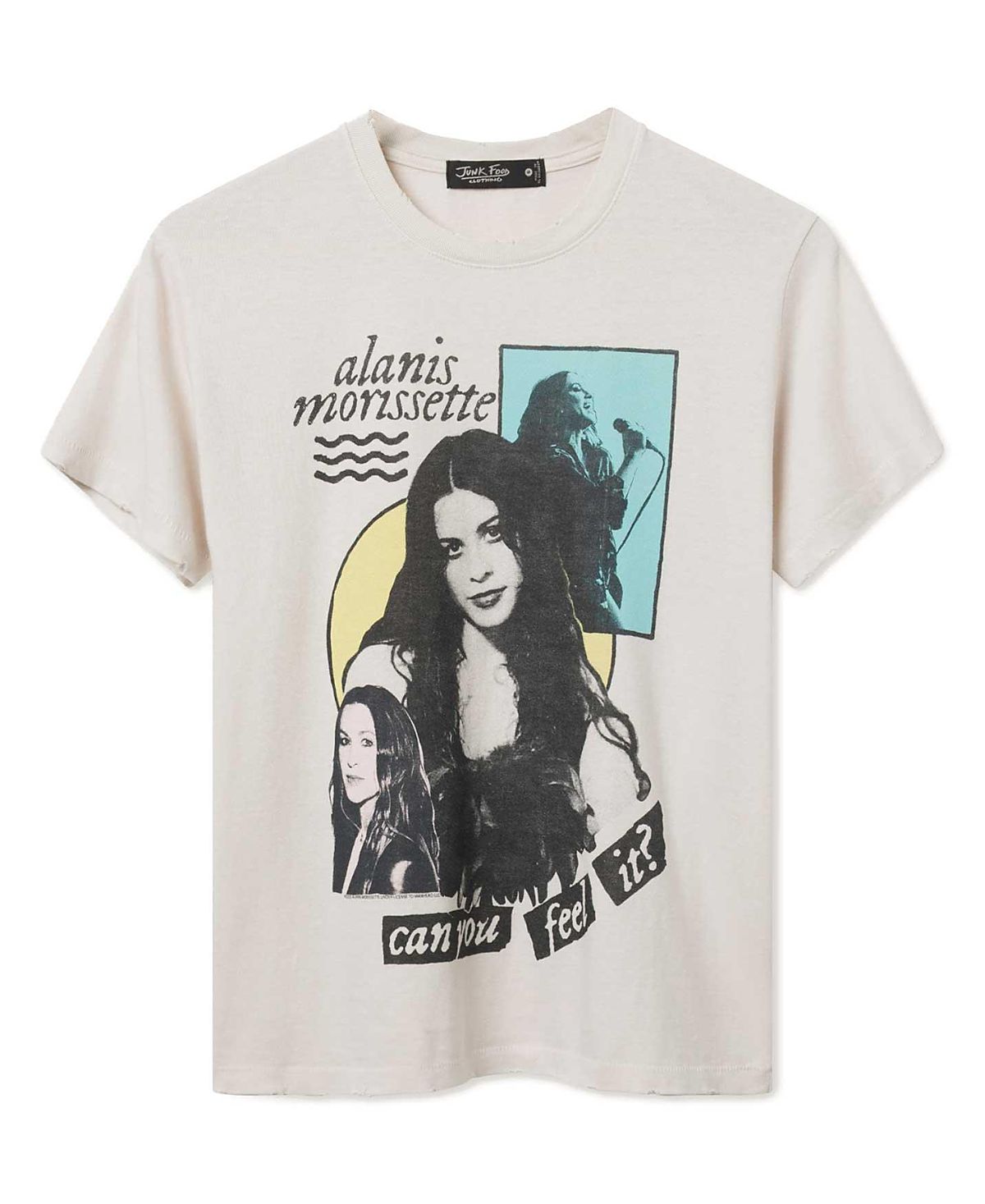 Junk Food Clothing Women's Alanis Morisette Can You Feel It Vintage Tee