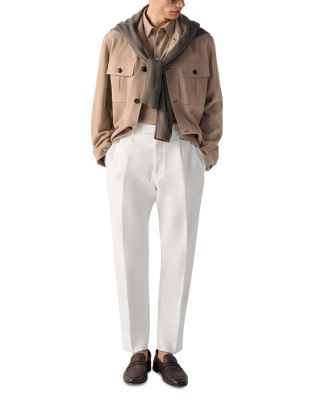 Sabbia Oasi Leather Blouson Jacket