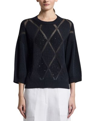 Cotton Paillette Sweater