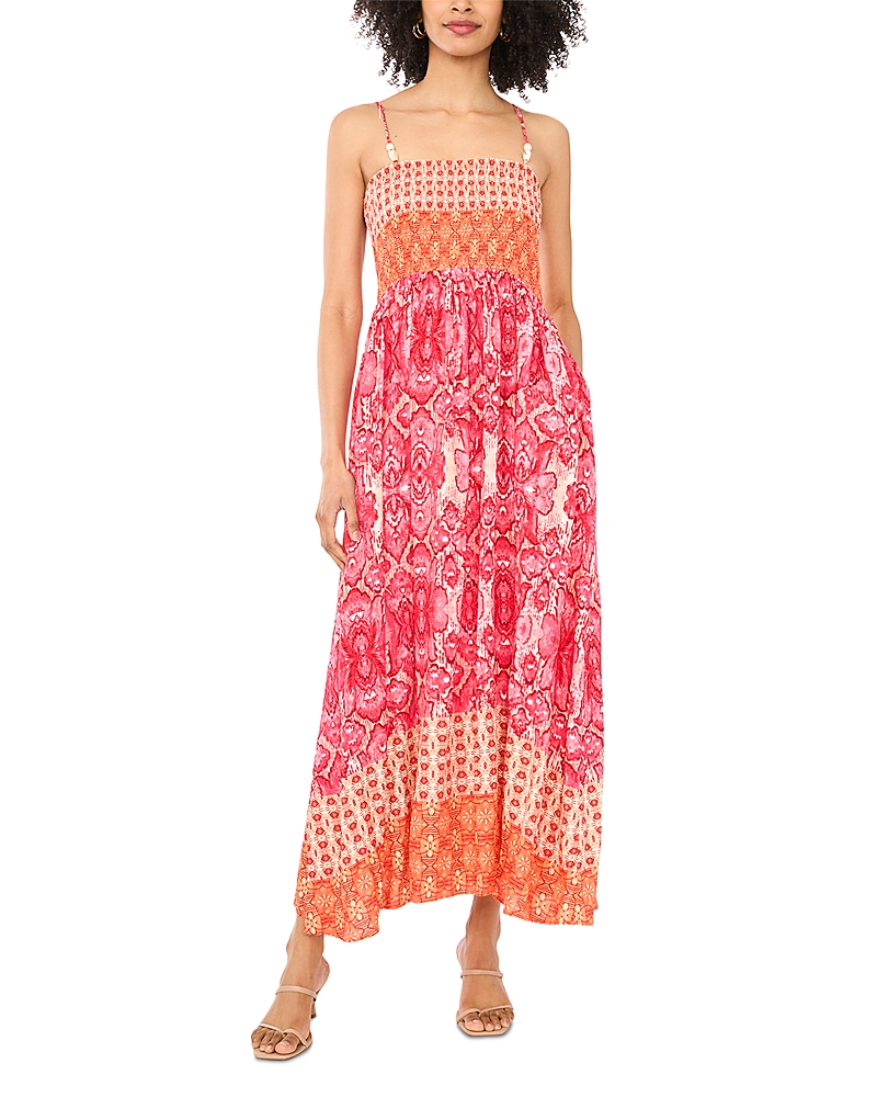 Vince Camuto Smocked Bodice Maxi Dress