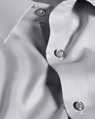 Trim Fit Silk Blend Dot Dress Shirt