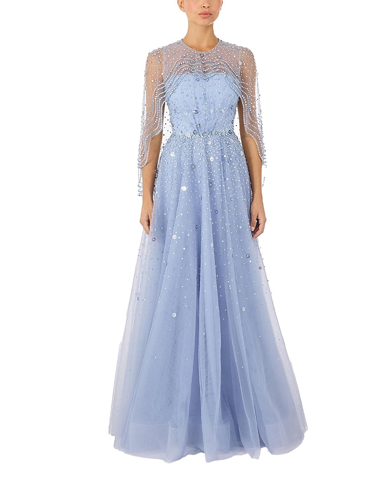 Jenny Packham Oliver Beaded-Applique Maxi Dress