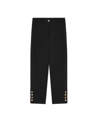 Gold Button Detail Pants