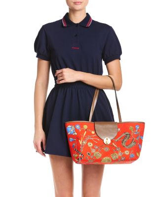 Small Embellished Cotton Tote Bag