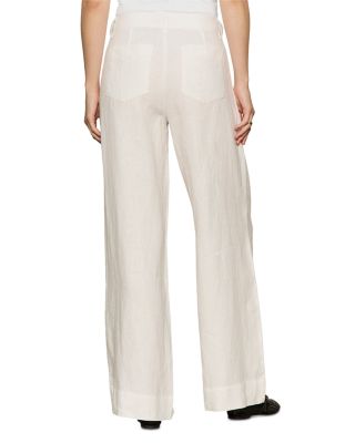 The Linen Marine Wide Leg Pants