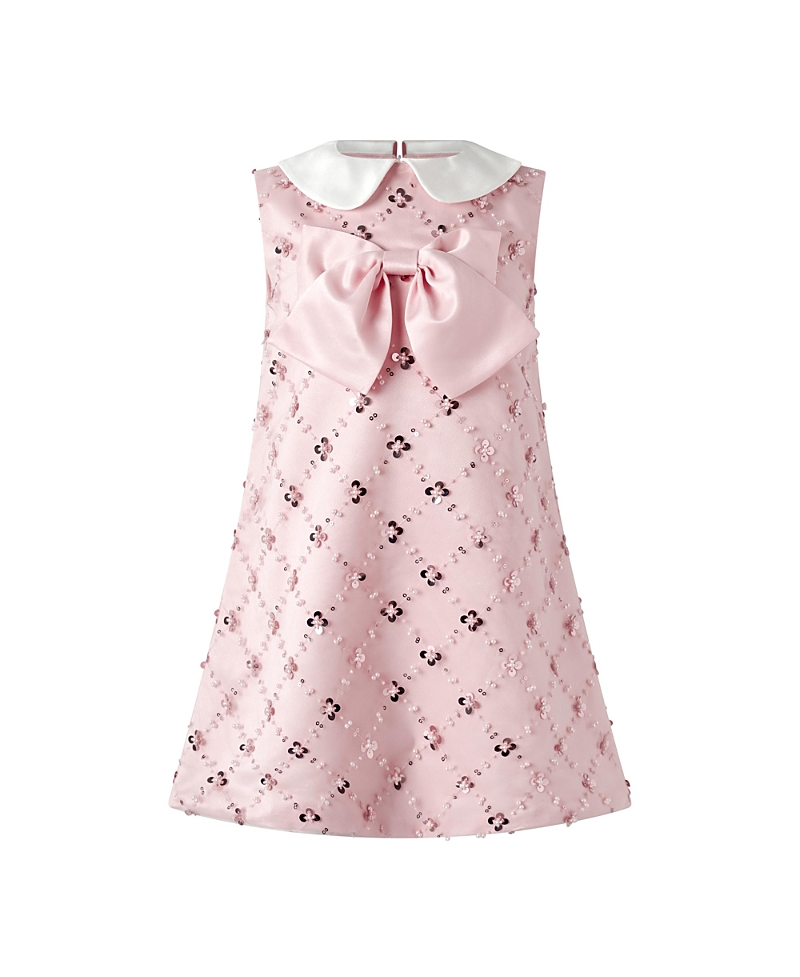Rachel Riley Girls' Peter Pan Collar Sequin Party Dress - Little Kid, Big Kid