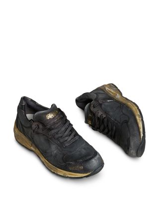 Men's Running Dad Crack Leather Sneakers