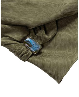  Asymmetric Halter Wrap Top