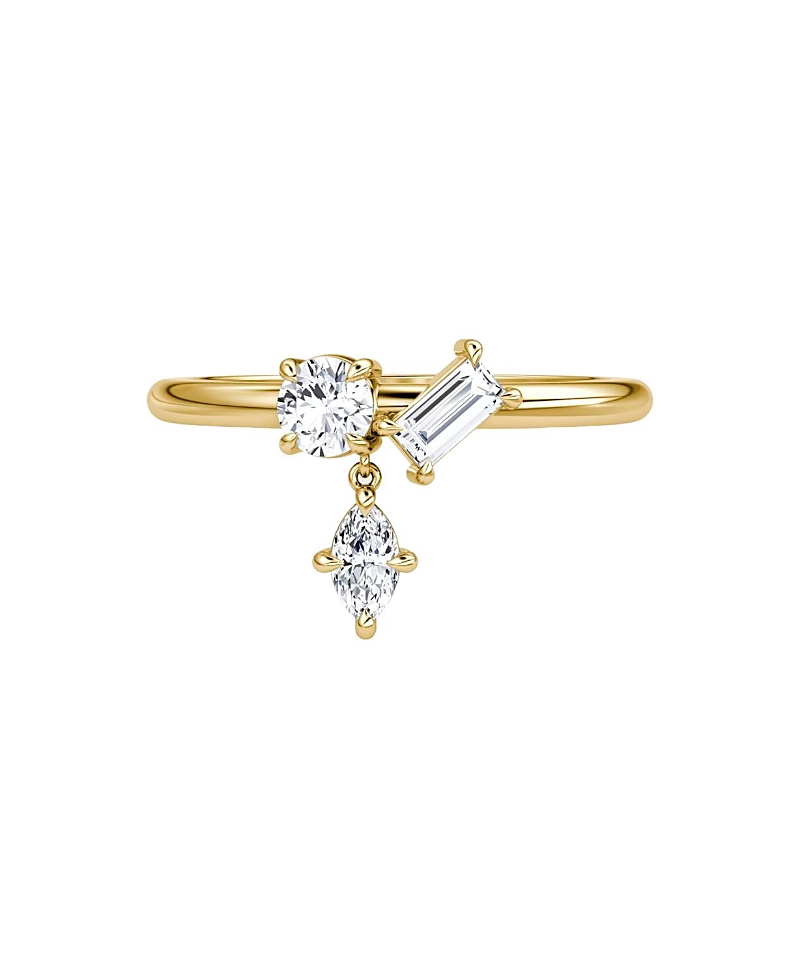 Vrai Falling Star Ring in 14K Yellow Gold, 0.36ctw Lab Grown Diamonds