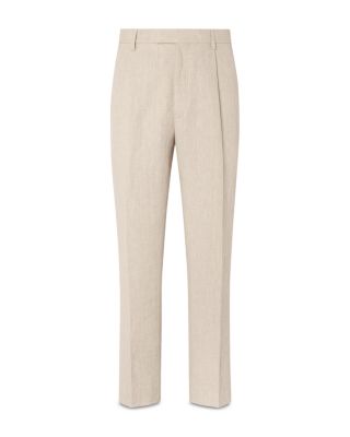 Pleated Linen Pants