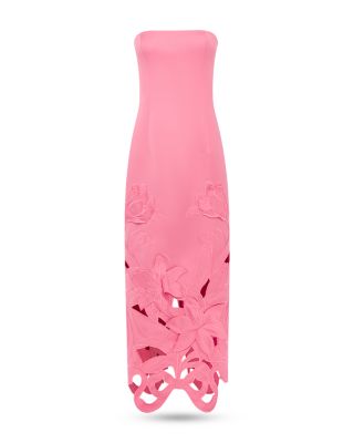 Rayna Appliqu&eacute; Bustier Maxi Dress
