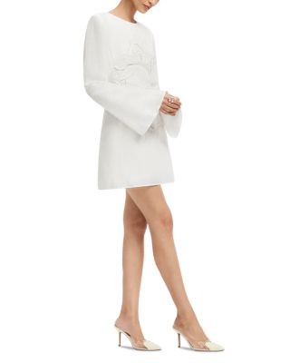 Suzanne Appliqu&eacute; Bell Sleeve Mini Dress