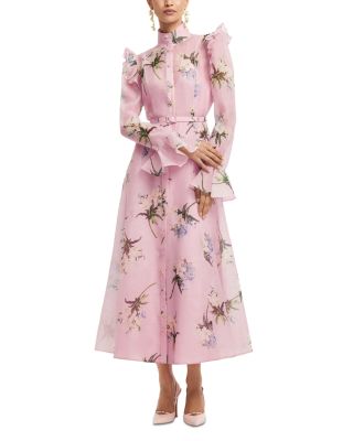 Katrina Butterfly Sleeve Midi Dress