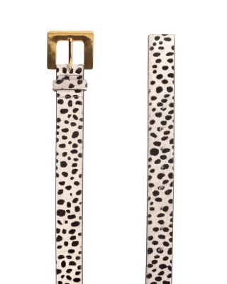Women's Dotted Calf Hair Belt