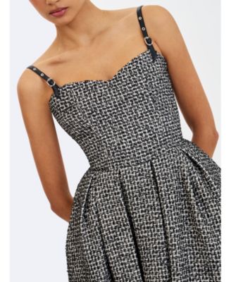  Katalina Tweed Backless Midi Dress