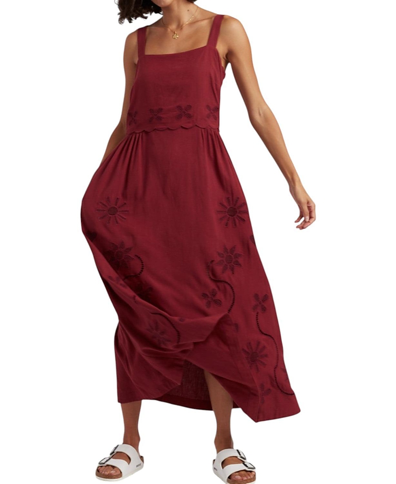 Chinti & Parker Women's Sienna Linen-Blend Broderie Summer Dress