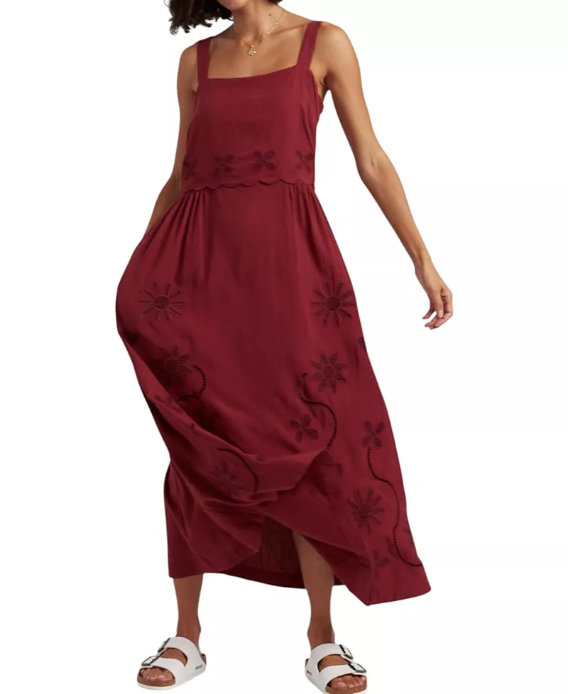 Chinti & Parker Women's Sienna Linen-Blend Broderie Summer Dress