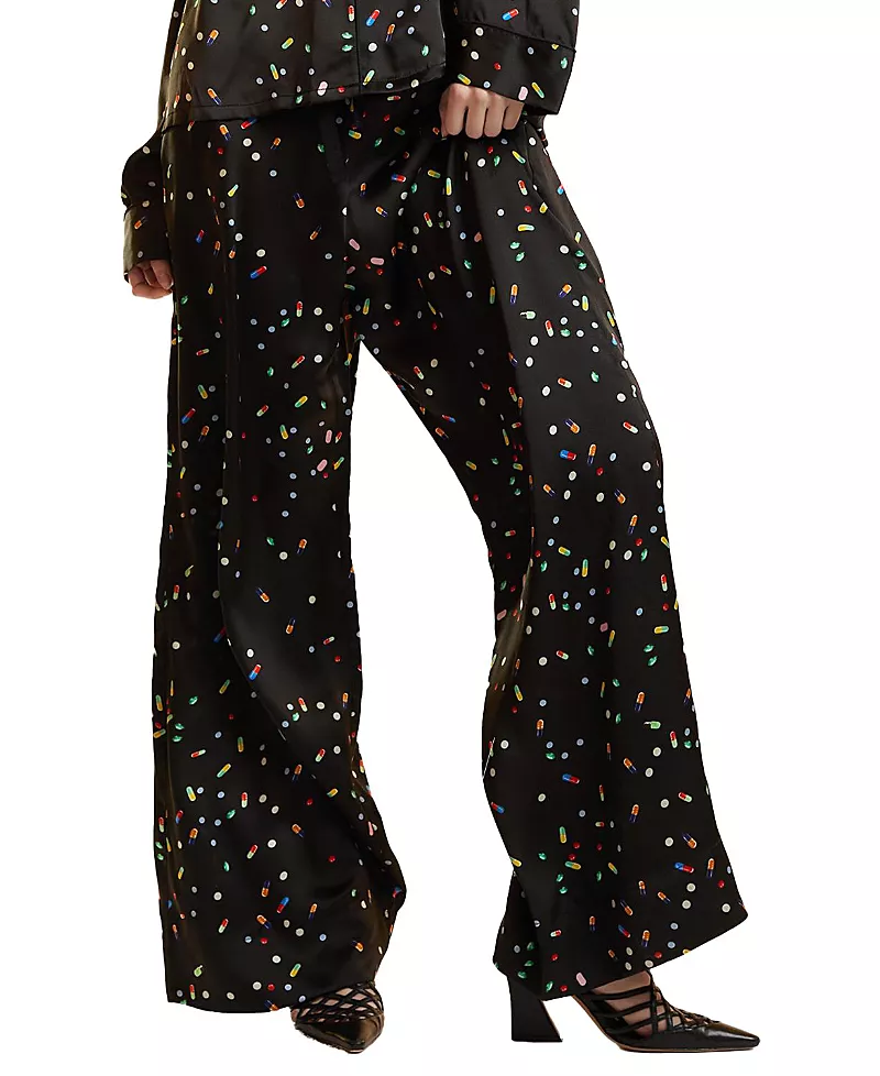Cynthia Rowley Pill Print Pj Pants