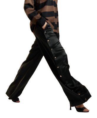 Wide Leg Snap Pants