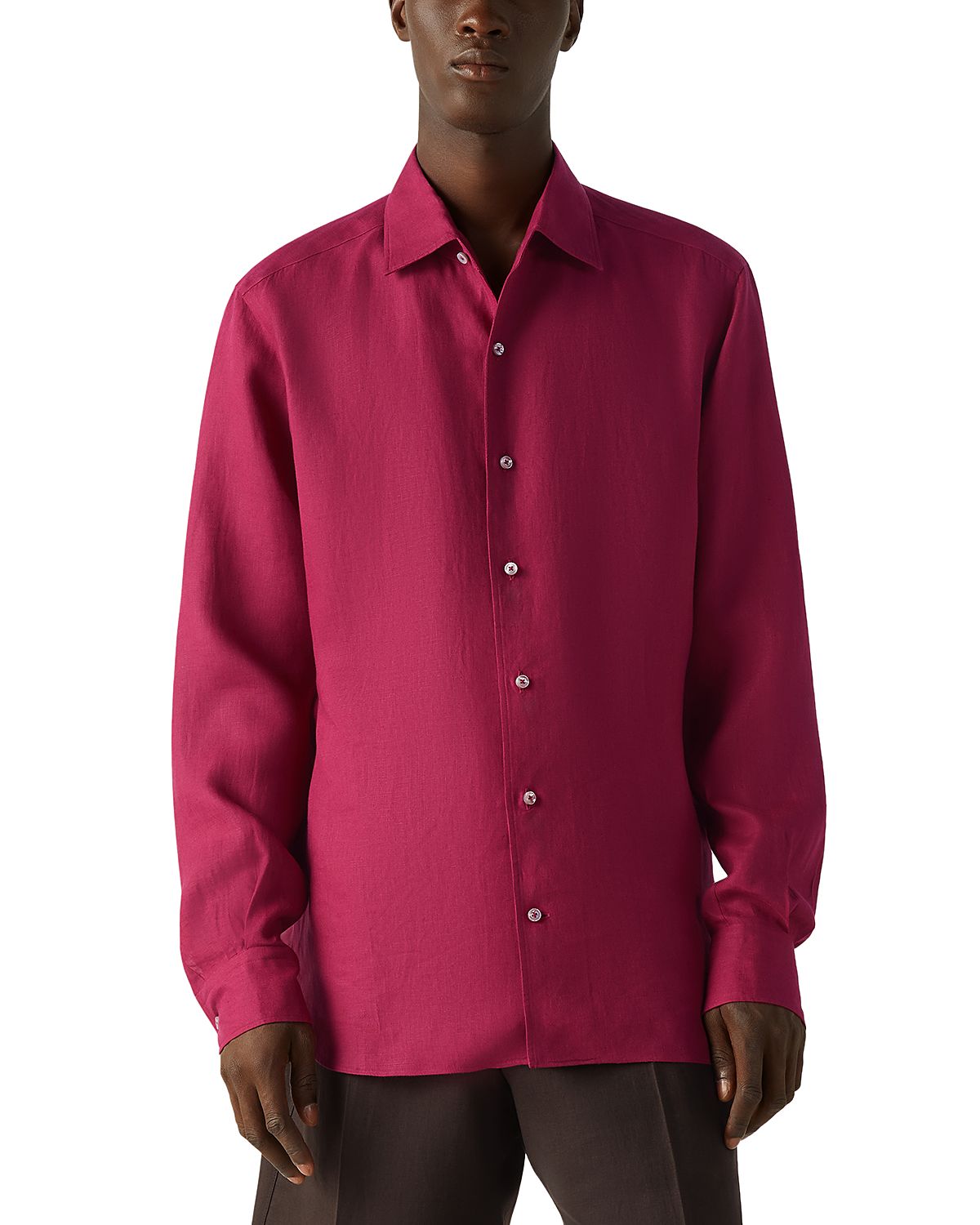 Zegna Oasi Lino Dress Shirt