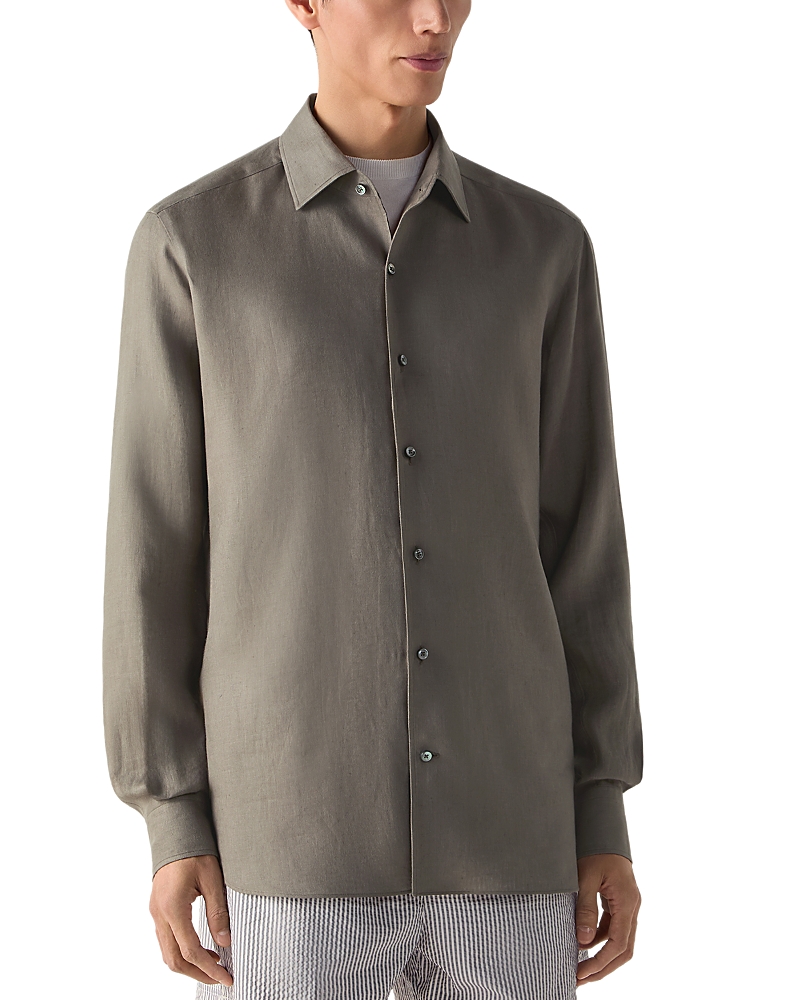 Zegna Oasi Lino Dress Shirt