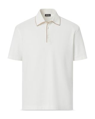 Cotton and Silk Polo Shirt