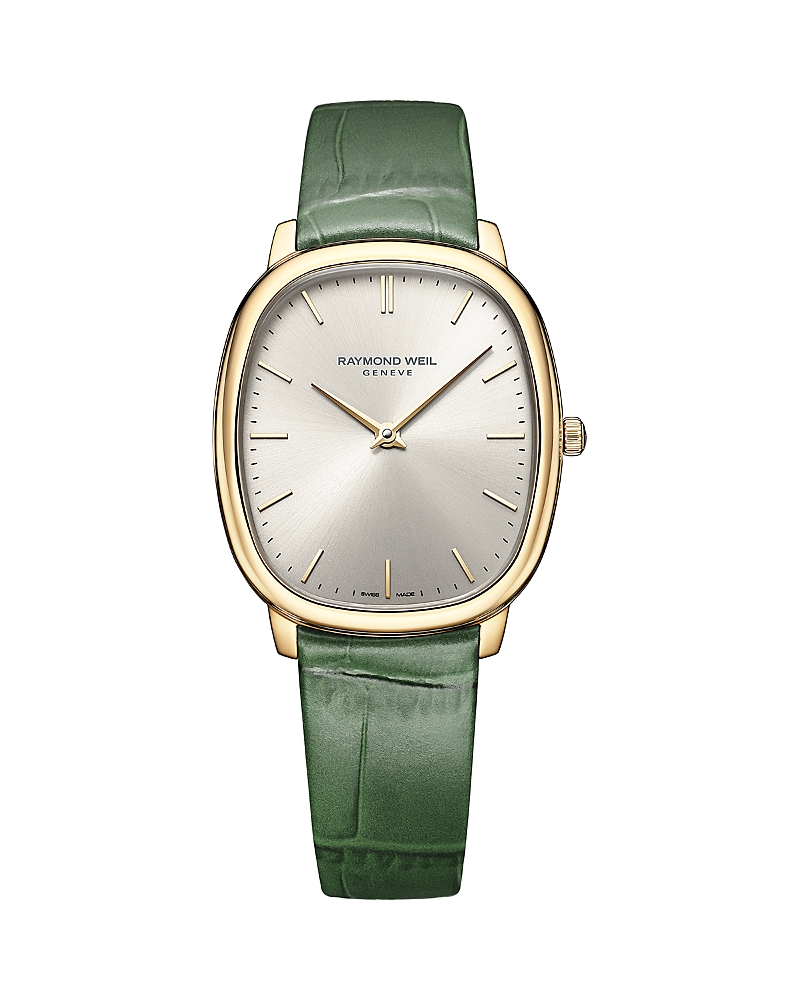 Raymond Weil Toccata Heritage Quartz Leather Strap Watch, 31mm x 36mm