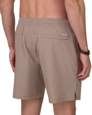 Regular Fit 6.7" Logo Print Swim Shorts