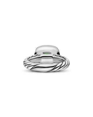 DY Mercer&reg; Color Stone Ring in Sterling Silver with 18K Yellow Gold and Prasiolite, 10mm 