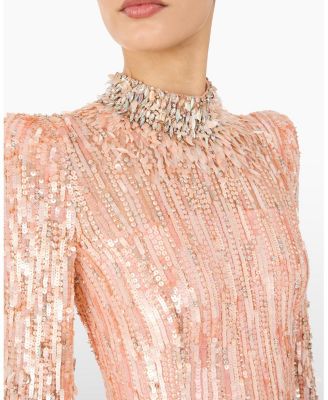 Memphis Sequin-Embellished Maxi Dress