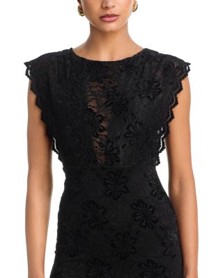 Lace Drop Waist Maxi Dress