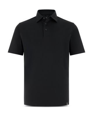 Cotton, Polyester, and Silk Blend Polo Shirt