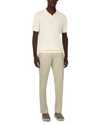 Relaxed Fit Cotton Silk Polo Shirt