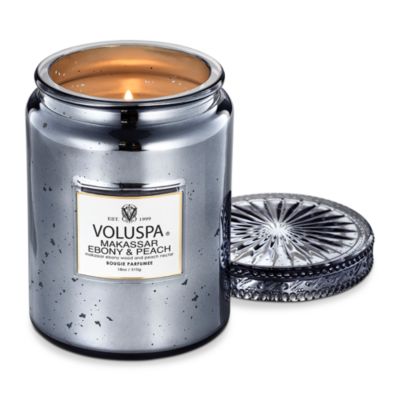 Makassar Ebony Peach Large Candle