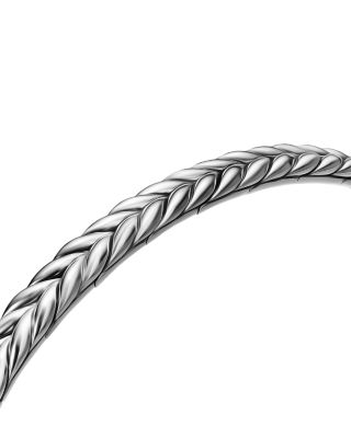 Men's Chevron Flex Bracelet in Sterling Silver, 5.2mm