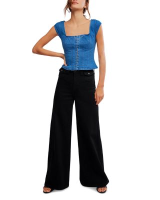Marilyn Denim Corset Top