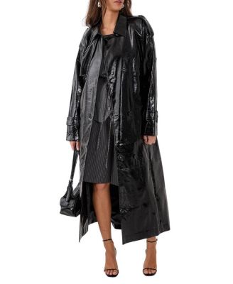 High Shine Trench Coat