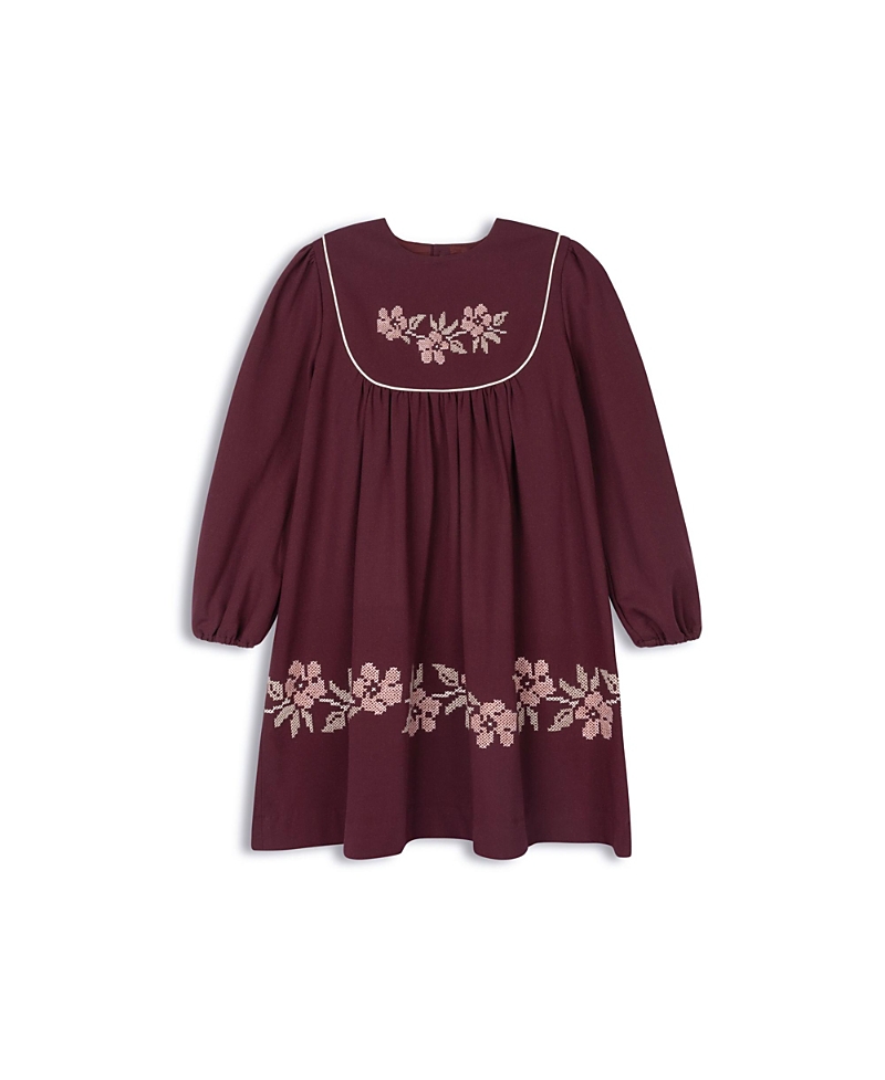 Ely's & Co. Girls' Stitch Embroidered Wool Collection Dress- Little Kid, Big Kid