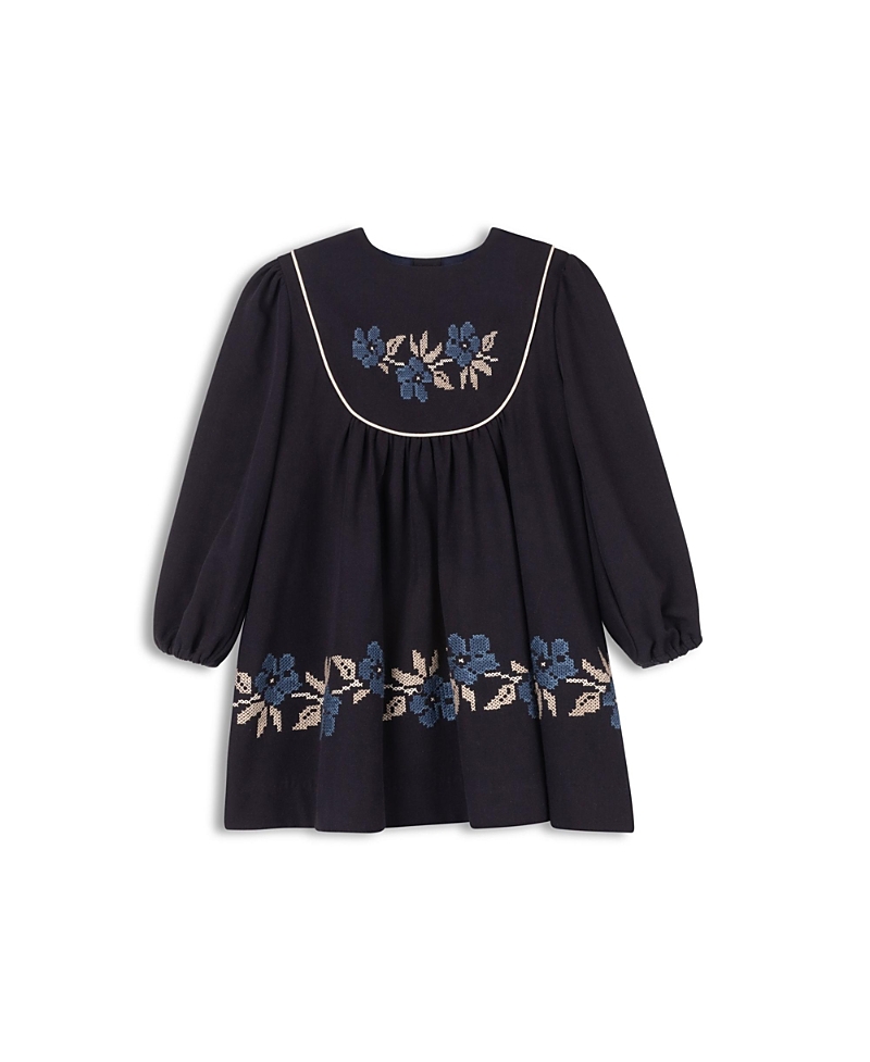 Ely's & Co. Girls' Stitch Embroidered Wool Collection Dress- Little Kid, Big Kid