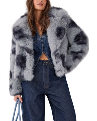 Cow Fur Collar Jacket