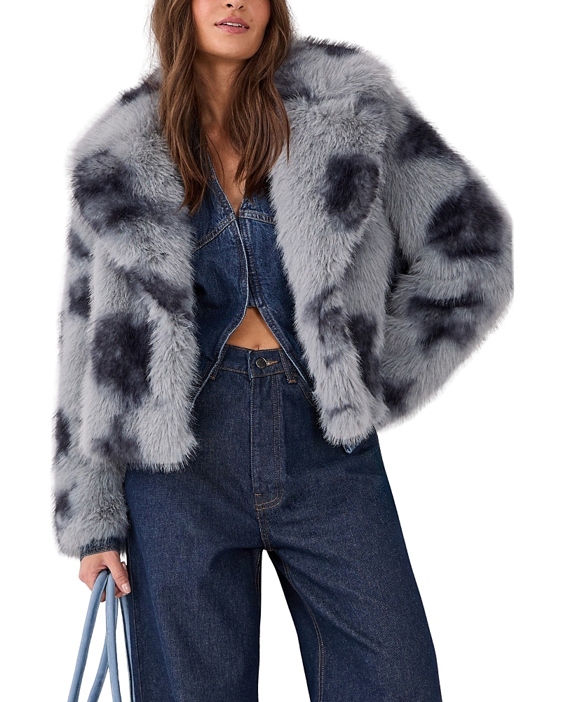 Nasty Gal Cow Fur Collar Jacket · 4